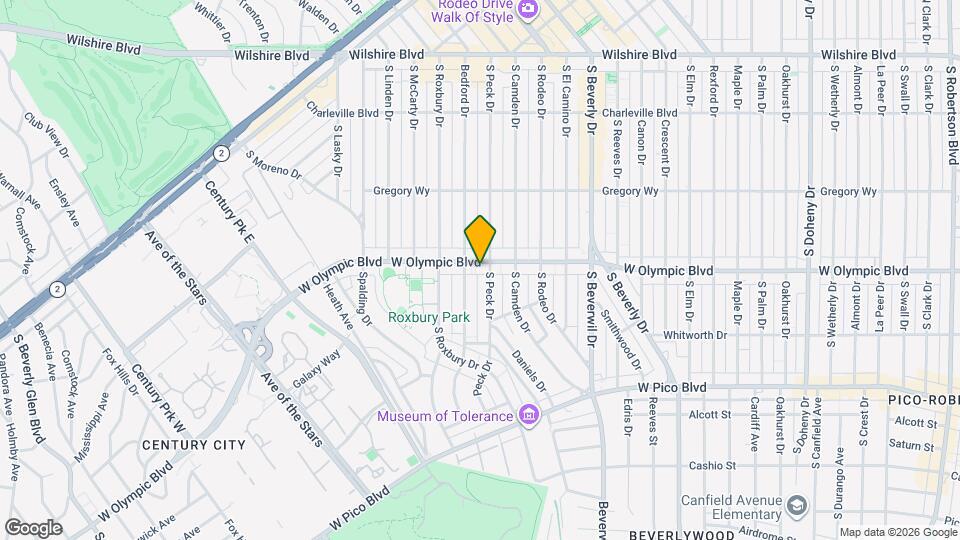 9608 W Olympic Blvd Map and Location Details