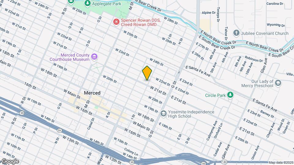 203 W 21st St Map and Location Details