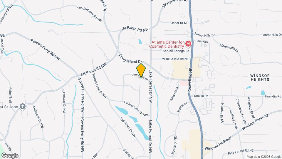 42 Pine Lake Dr NW Map and Location Details