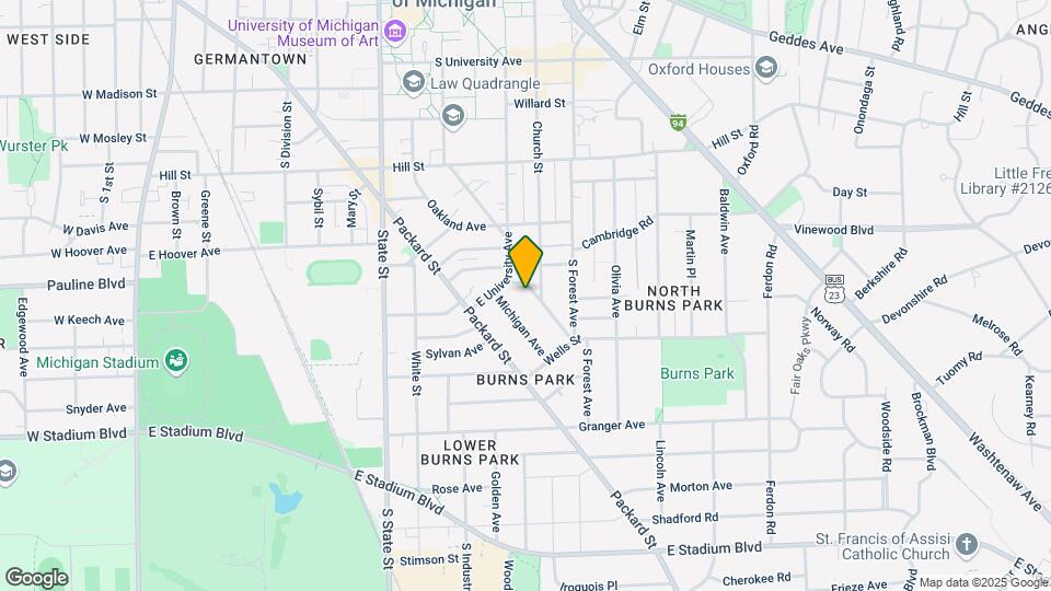 1110 Prospect St Map and Location Details