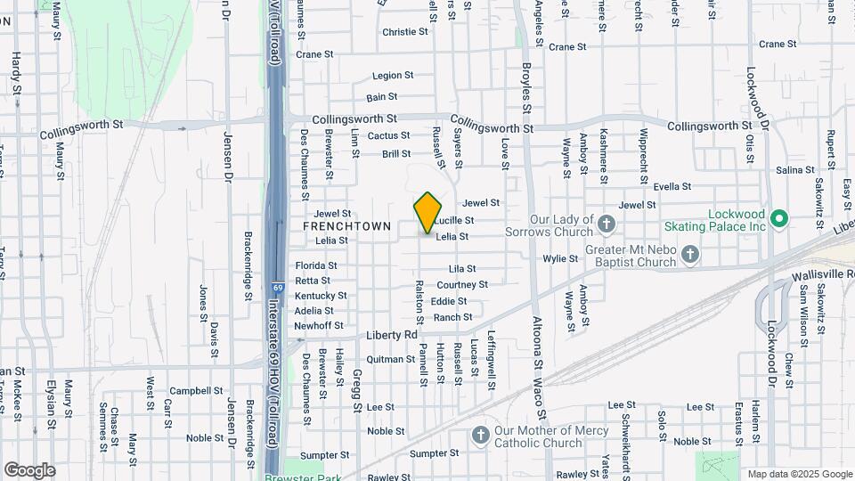 3804 Lelia St Map and Location Details