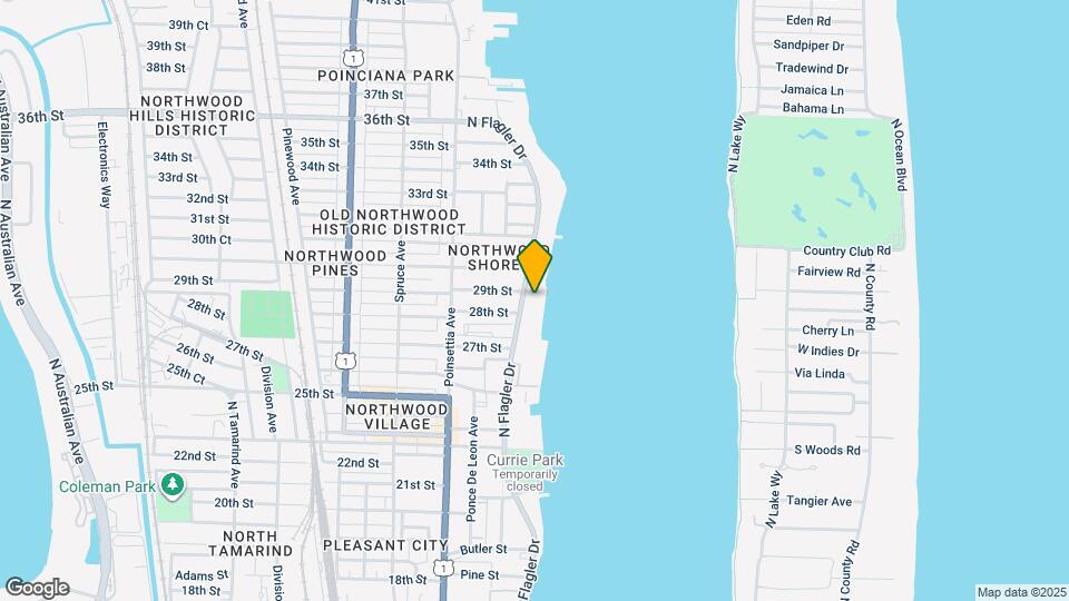 2910 N Flagler Dr Map and Location Details