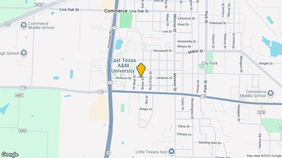 2501 Bryan St Map and Location Details