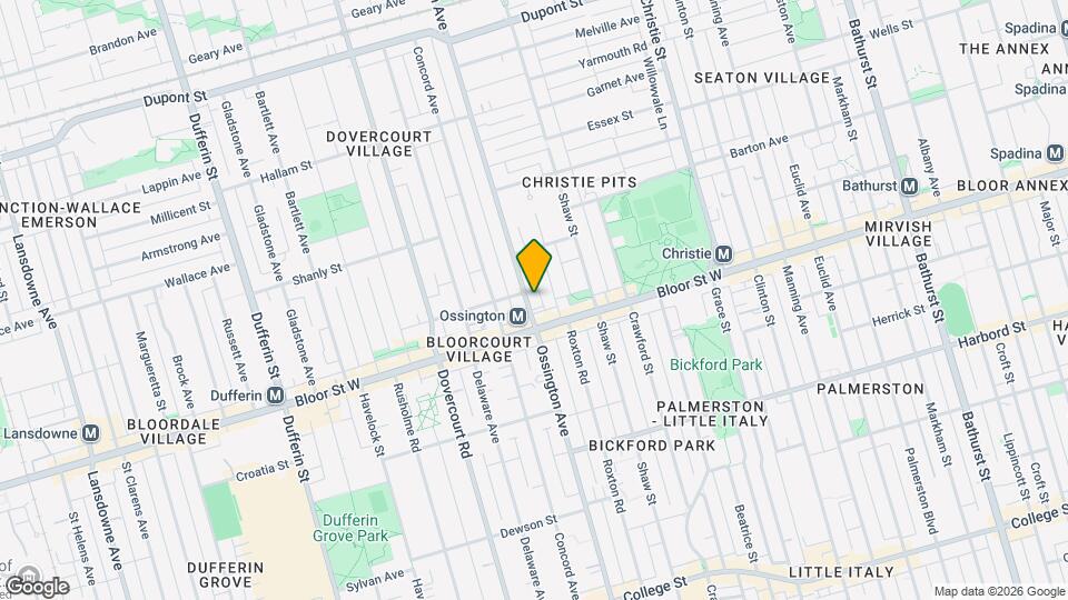 757 Ossington Ave Map and Location Details