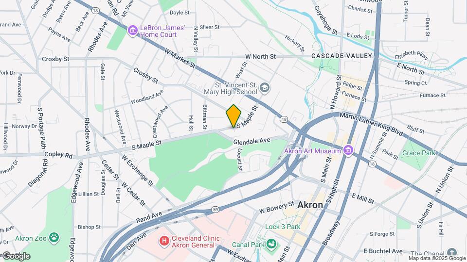 95 S Maple St Map and Location Details