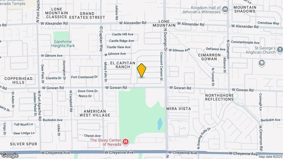 8629 Copper Falls Ave Map and Location Details