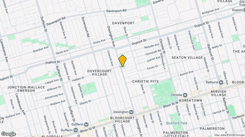 967 Ossington Ave Map and Location Details