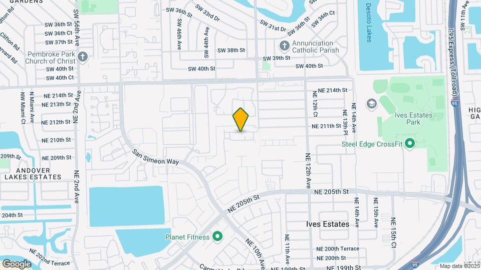 850 NE 209th Terrace Map and Location Details
