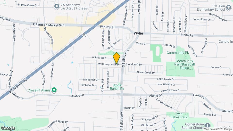 309 W Stoneybrook Dr Map and Location Details