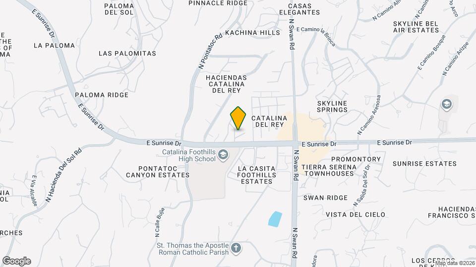 5634 N Calle de la Reina Map and Location Details
