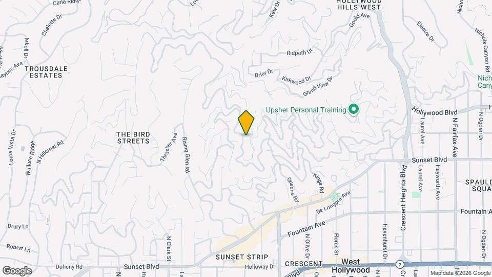 8777 Hollywood Blvd Map and Location Details