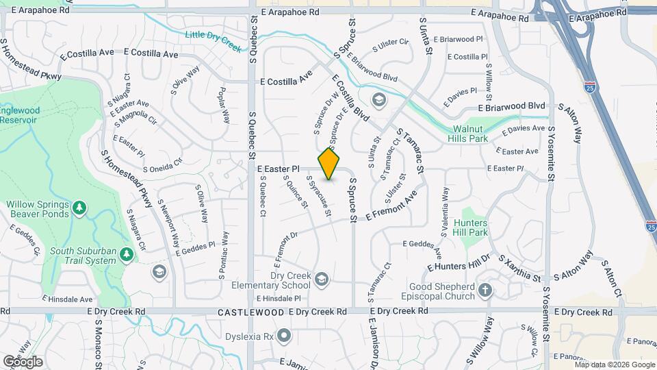 7165 S Syracuse Ct Map and Location Details