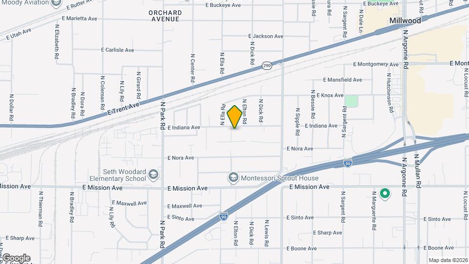 7924 E Indiana Ave Map and Location Details