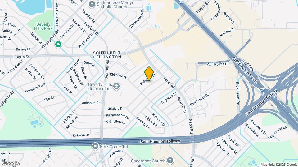 10507 Kirkdale Dr Map and Location Details