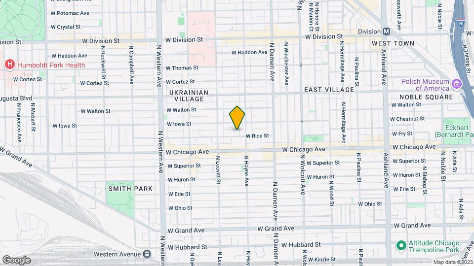 2118 W Rice St Map and Location Details