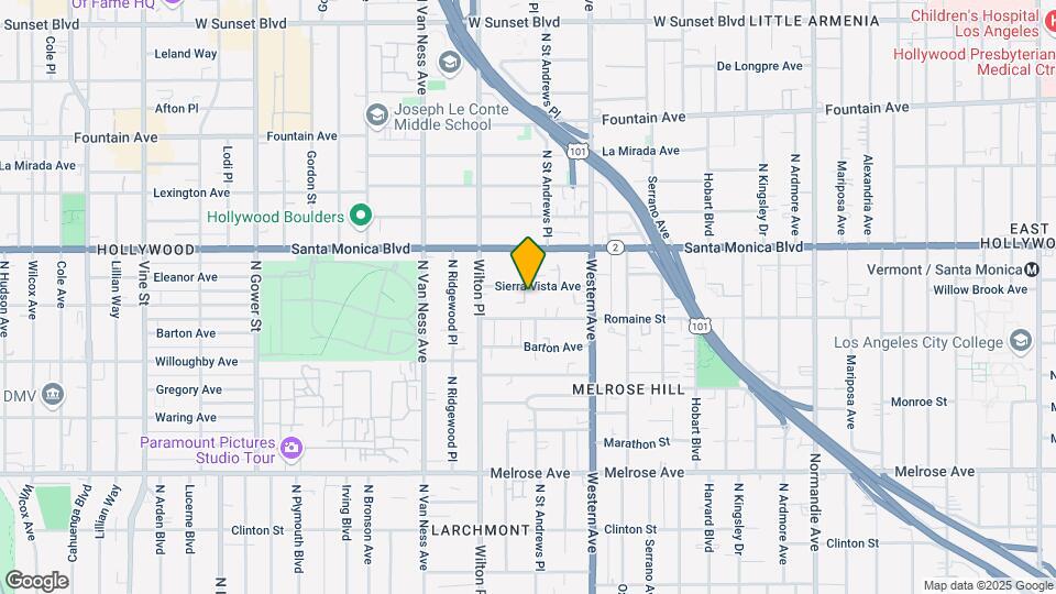 5506 S Sierra Vista Ave Mapa y Detalles de la Ubicación
