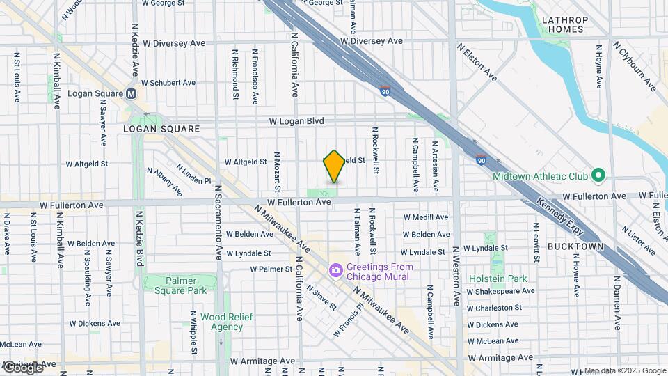 2416 N Washtenaw Ave, Unit CH Mapa y Detalles de la Ubicación
