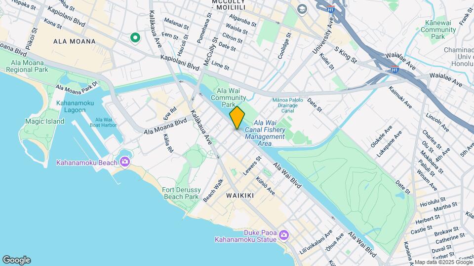 2085 Ala Wai Blvd Mapa y Detalles de la Ubicación