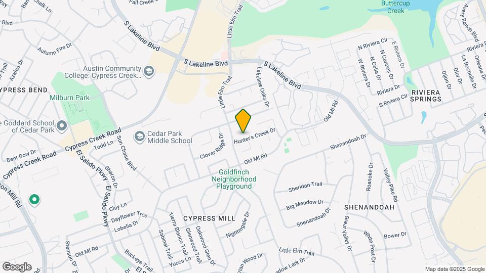 1101 Hunter's Creek Dr Map and Location Details