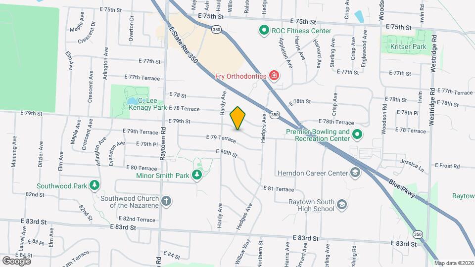 10505 E 79th St Map and Location Details