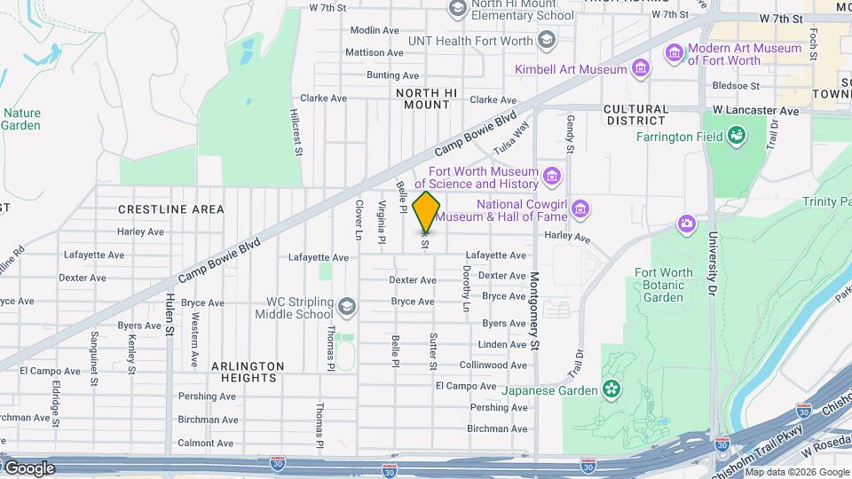 1825 Frederick St Map and Location Details