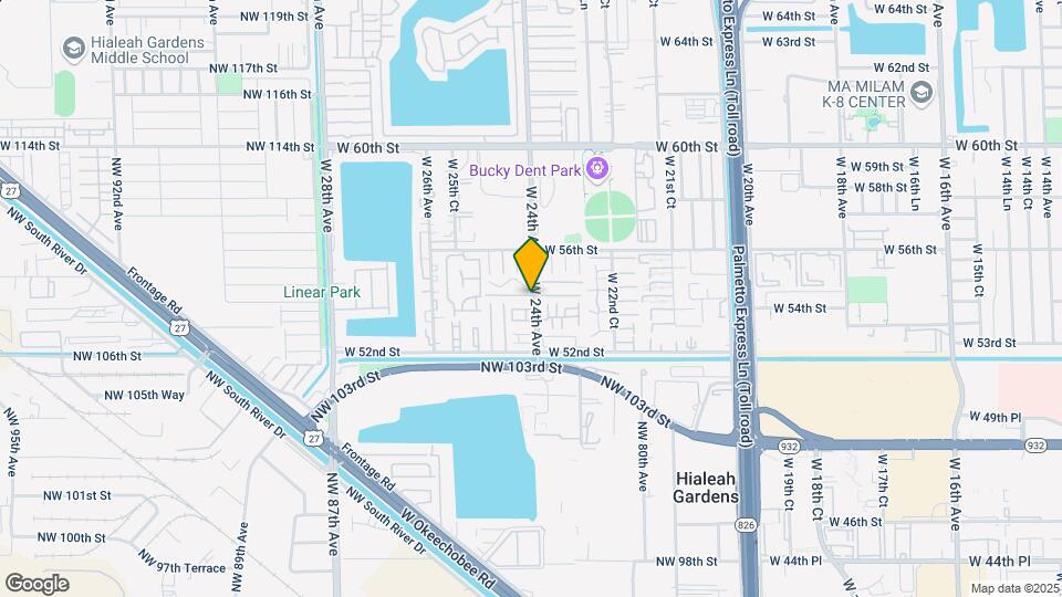 2412 W 54th Pl Map and Location Details