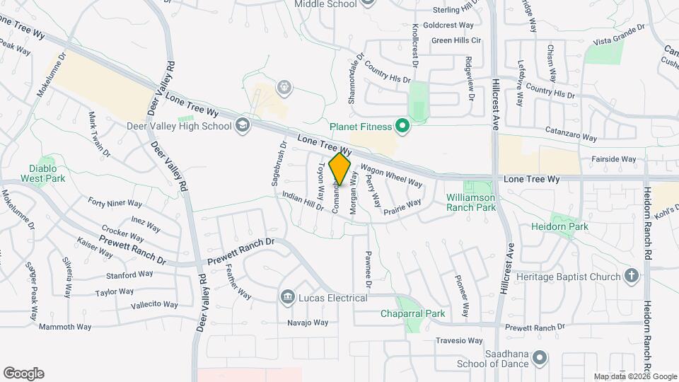 5043 Comanche Way Map and Location Details