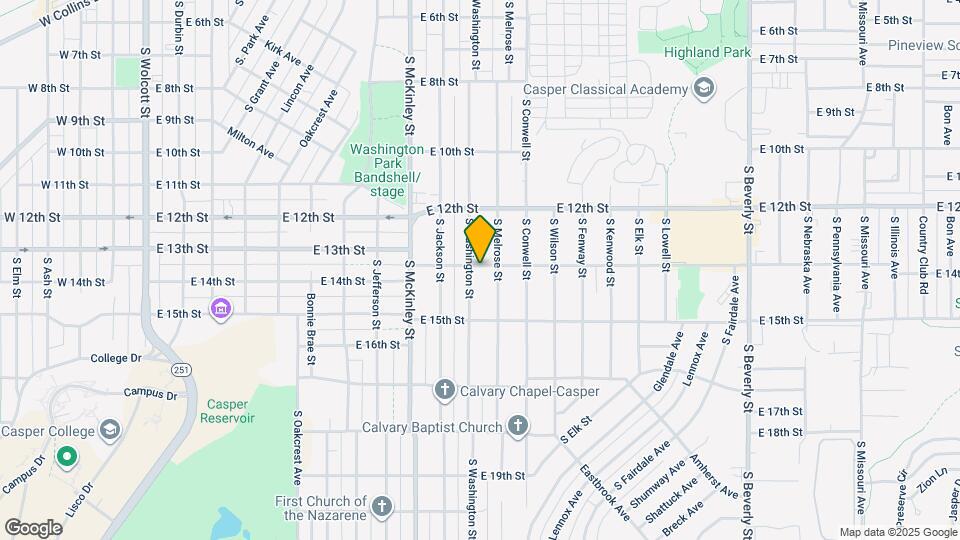 1333 S Washington St Map and Location Details