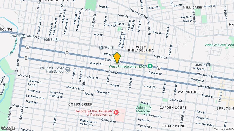 5425 Sansom St Map and Location Details