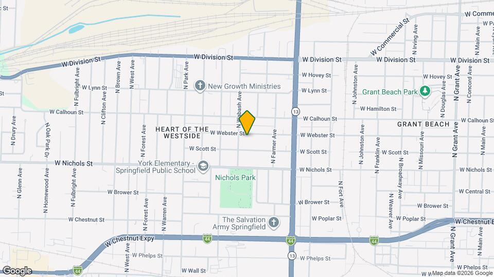 1820 W Webster St Map and Location Details