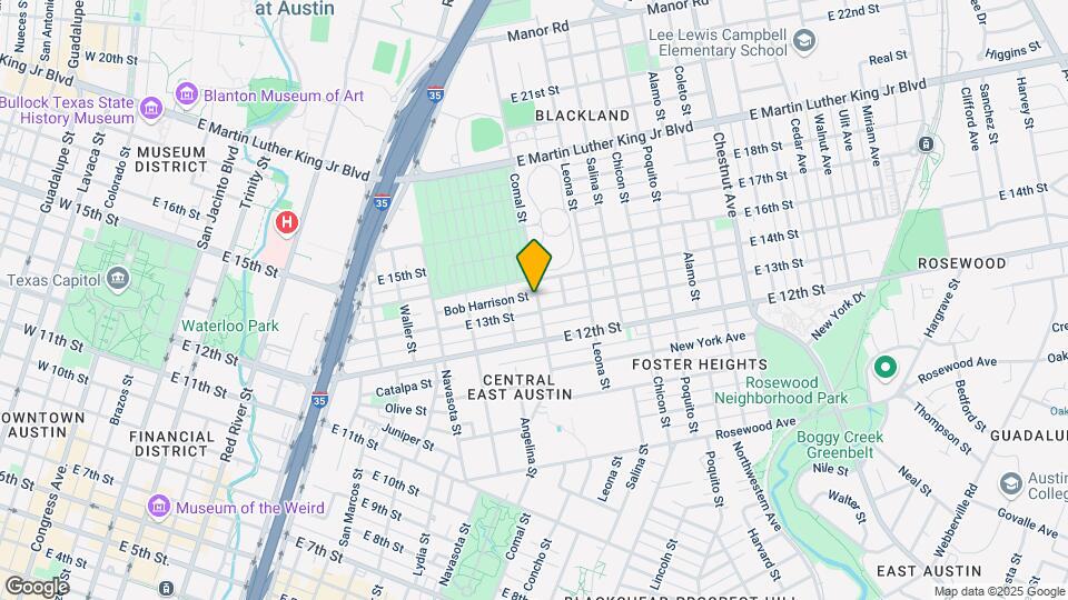 1304 Comal St Mapa y Detalles de la Ubicación