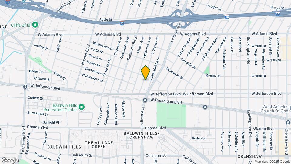 2920 S Orange Dr Map and Location Details