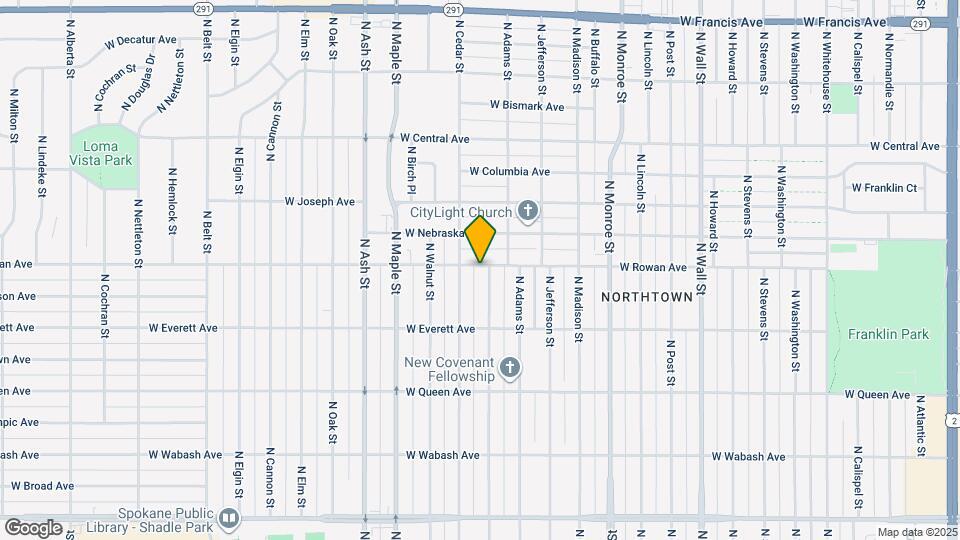 5427 N Hawthorne St Map and Location Details