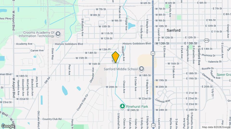 1175 W 16th St Map and Location Details