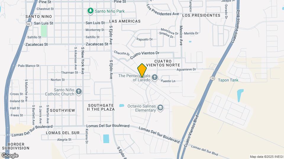 3402 La Terraza Wy Map and Location Details