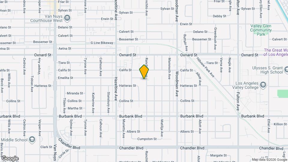 5817 Ranchito Ave Mapa y Detalles de la Ubicación