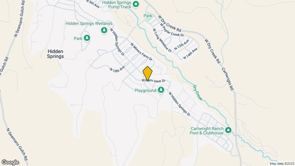 3954 W Hidden Springs Dr Map and Location Details