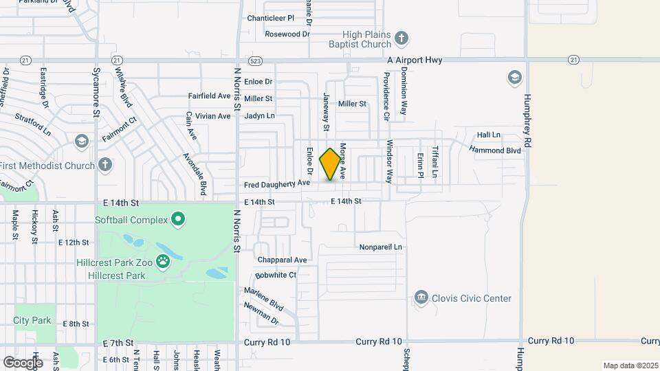 2513 Fred Daugherty Ave Mapa y Detalles de la Ubicación
