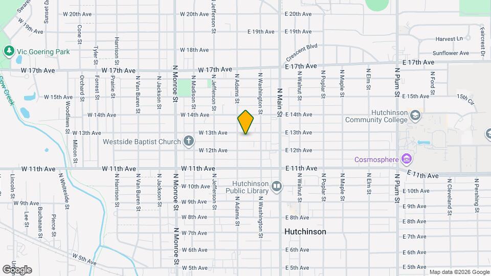 119 W 13th Ave Map and Location Details