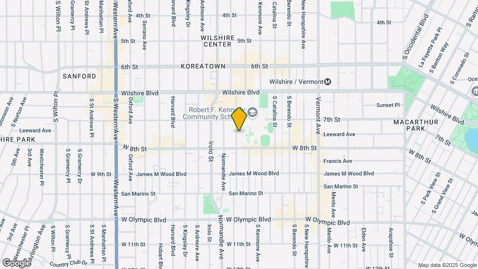 732 S Mariposa Ave Mapa y Detalles de la Ubicación