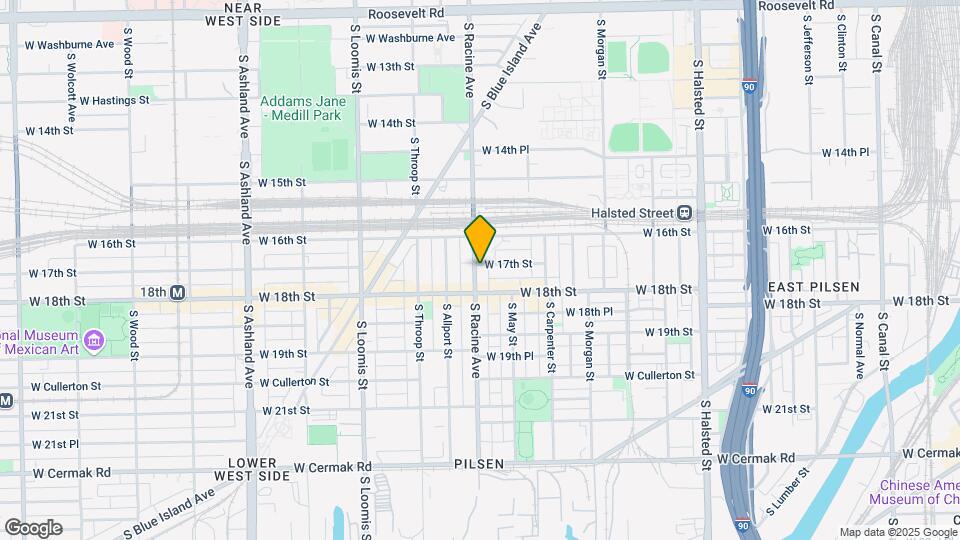1701 S Racine Ave Map and Location Details