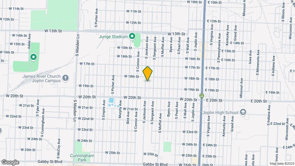 1817 S Jackson Ave Map and Location Details