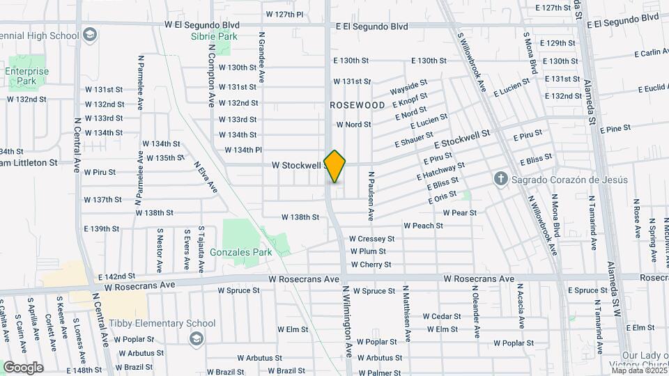 1616 N Wilmington Ave Map and Location Details