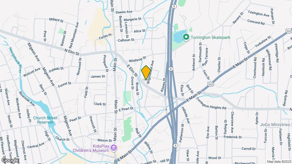 125 Brightwood Ave Mapa y Detalles de la Ubicación