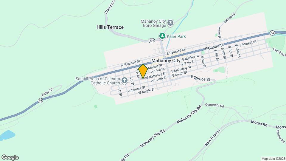 312 W Mahanoy St Map and Location Details