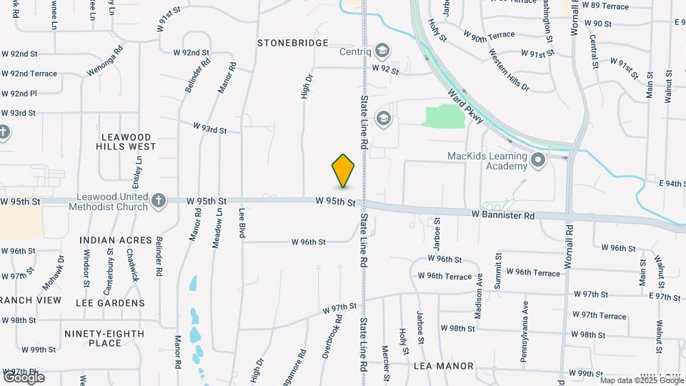 2010 W 95th St Map and Location Details