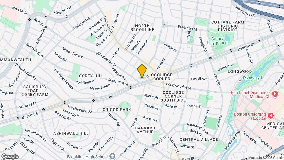 1378 Beacon St Map and Location Details