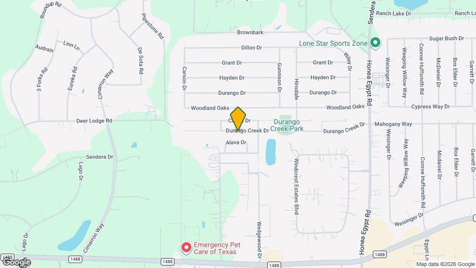 7211 Durango Creek Dr Mapa y Detalles de la Ubicación