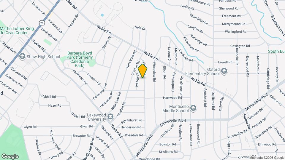 936 Selwyn Rd Map and Location Details