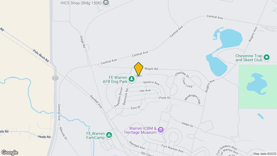 FE Warren AFB Homes Mapa y Detalles de la Ubicación